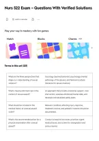 Nurs 522 Exam &ndash; Questions With Verified Solutions