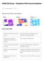 NURS 522 Exam &ndash; Questions With Correct Solutions