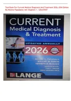 Test Bank For Current Medical Diagnosis And Treatment 2026&comma; 65th Edition &NewLine;By Maxine Papadakis &vert; All Chapters 1 - 42&vert;LATEST &NewLine;