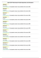 Bio E179 Final Exam Vocab Questions and Answers