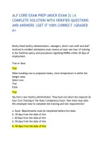 ALF CORE EXAM PREP &lpar;MOCK EXAM 2&rpar; &vert;A COMPLETE SOLUTION WITH VERIFIED QUESTIONS AND ANSWERS &vert;GET IT 100&percnt; CORRECT &vert;GRADED A&plus;