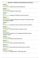 Bio Exam 3 Tatiana Luzan Questions and Answers