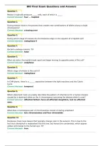 BIO Final Exam Questions and Answers