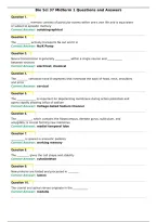Bio Sci 37 Midterm 1 Questions and Answers