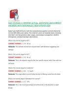 NUR 221 EXAM 2 &vert; VERIFIED ACTUAL QUESTIONS AND CORRECT &NewLine;ANSWERS WITH RATIONALES &vert; NEW UPDATE 2025-2026