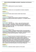 BIO SCI M118L MICROBIO LAB QUIZ 1 Questions and Answers