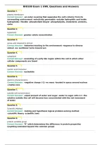 BIO100 Exam 1 UWL Questions and Answers