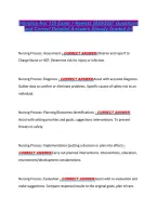 Hondros Nur 155 Exam 1 Newest 2026&sol;2027 Questions &NewLine;and Correct Detailed Answers Already Graded A&plus; 