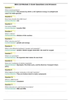 BIO-110 Module 2 Exam Questions and Answers