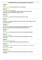 BIO-168 Module 2 Exam Questions and Answers