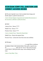 ATCN EXAM SCRIPT FULL QUESTIONS AND&NewLine;CORRECT ANSWERS REVIEW