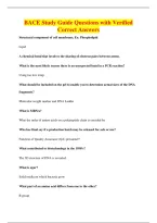 BACE Study Guide Questions with Verified&NewLine;Correct Answers