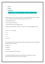 REHS Exam - Test Preparation for the CA REHS Exam
