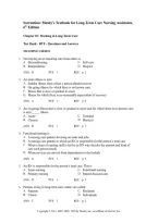 Test Bank for Mosby's Textbook for Long-Term Care Nursing Assistants 6th Edition by Sheila A&period; Sorrentino