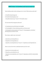 REHS Practice Test Questions And Answers Exam Pack