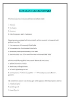 REHS EXAM GUIDE REVIEW Q&A