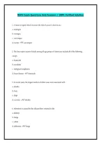 REHS Exam Questions And Answers - 100&percnt; Verified Solution