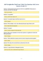 A&P Straighterline Final Exam 3 Mock Test Questions with Correct&NewLine;Answers &lpar;Grade A&plus;&rpar;