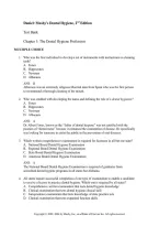Test Bank for Mosby's Dental Hygiene 2nd Edition by Susan J&period; Daniel