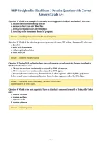 A&P Straighterline Final Exam 3 Practice Questions with Correct&NewLine;Answers &lpar;Grade A&plus;&rpar;