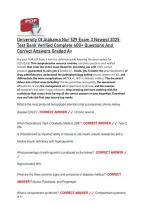 University Of Alabama Nur 529 Exam 3 Newest 2025 &NewLine;Test Bank Verified Complete 400&plus; Questions And &NewLine;Correct Answers Graded A&plus; 