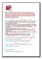 CRRN TEST 1 &lpar;CERTIFICATION TEST&rpar; 2025 UPDATED ACTUAL &NewLine;EXAM &vert; VERIFIED 1200&plus; QUESTIONS AND CORRECT DETAILED &NewLine;ANSWERS &vert; CERTIFIED REHABILITATION REGISTERED NURSE &NewLine;EXAM 2025 &lpar;BRAND NEW&excl;&excl;&rpar; 