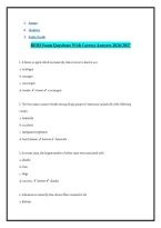 REHS Exam Questions With Correct Answers 2026-2027