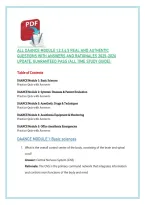 ALL DAANCE MODULE 1&comma;2&comma;3&comma;4&comma;5 REAL AND AUTHENTIC &NewLine;QUESTIONS WITH ANSWERS AND RATIONALES 2025-2026 &NewLine;UPDATE&comma; GUARANTEED PASS &lpar;ALL TIME STUDY GUIDE&rpar;&period; 