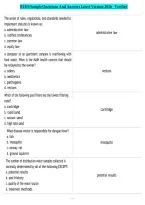 REHS Sample Questions And Answers Latest Version 2026 - Verified