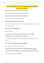 CII R01 Mock Test 1 Questions with Verified&NewLine;Correct Answers