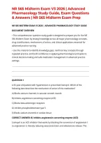 NR 565 Midterm Exam V3 2026 &vert; Advanced Pharmacology Study Guide&comma; Exam Questions & Answers &vert; NR 565 Midterm Exam Prep