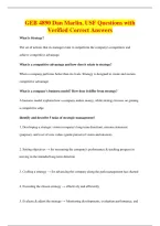 GEB 4890 Dan Marlin&comma; USF Questions with&NewLine;Verified Correct Answers