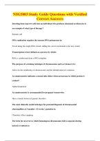 NSG5003 Study Guide Questions with Verified&NewLine;Correct Answers