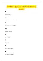 汉字 BI151 Questions with Verified Correct&NewLine;Answers