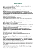 AORN PERIOP 101 exam   Questions with Correct Answers &&NewLine;Detailed Rationales