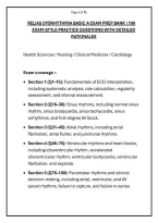&NewLine;RELIAS DYSRHYTHMIA BASIC A EXAM PREP BANK &vert; 100 &NewLine;EXAM-STYLE PRACTICE QUESTIONS WITH DETAILED &NewLine;RATIONALES 