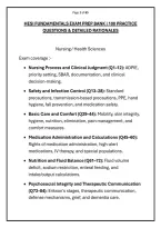 HESI FUNDAMENTALS EXAM PREP BANK &vert; 100 PRACTICE &NewLine;QUESTIONS & DETAILED RATIONALES 