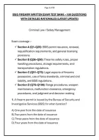 BSIS FIREARM WRITTEN EXAM TEST BANK &ndash; 100 QUESTIONS &NewLine;WITH DETAILED RATIONALES &lpar;LATEST UPDATE&rpar; 