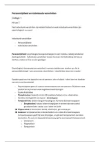 College aantekeningen Persoonlijkheid & Individuele Verschillen &vert; PSBA1-12 &vert; RUG &vert; 2024&sol;25