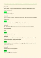 NUR 612 &lpar;PATHO&rpar; MODULE 3 VC 1 &lpar;ENDOCRINE&rpar; Questions with CORRECT Answers &lpar;Grade A&plus;&rpar;