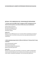 SCE ENDOCRINOLOGY & DIABETES COMPREHENSIVE REVISION EXAM 2025&sol;2026&NewLine;