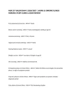 NUR 257 GALEN EXAM 1 2026&sol;2027 &vert; AGING & CHRONIC ILLNESS NURSING STUDY GUIDE & EXAM REVIEW