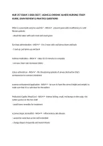 NUR 257 EXAM 2 2026&sol;2027 &vert; AGING & CHRONIC ILLNESS NURSING STUDY GUIDE&comma; EXAM REVIEW & PRACTICE QUESTIONS