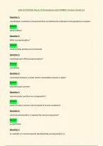NUR 612 &lpar;PATHO&rpar; Neuro&comma; VC &num;2 Questions with CORRECT Answers &lpar;Grade A&plus;&rpar;