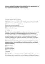 PEDIATRIC NURSING&colon; A CASE-BASED APPROACH 2ND EDITION &vert; TAGHER KNAPP TEST&NewLine;BANK &vert; QUESTIONS AND ANSWERS &vert; COMPLETE REVIEW&NewLine;