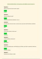 NUR 612 &lpar;PATHO&rpar; RENAL&comma; VC &num;1 Questions with CORRECT Answers &lpar;Grade A&plus;&rpar;