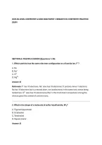OCR AS LEVEL CHEMISTRY A JUNE 2026 PAPER 1&colon; BREADTH IN CHEMISTRY PRACTICE&NewLine;EXAM