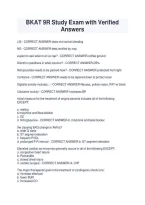 BKAT 9R review study guide final exam