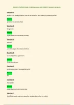 NUR 612 &lpar;PATHO&rpar; RENAL&comma; VC &num;4 Questions with CORRECT Answers &lpar;Grade A&plus;&rpar;