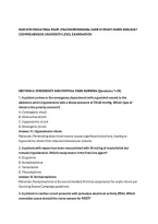 NUR 2755 MDC4 FINAL EXAM &vert; MULTIDIMENSIONAL CARE IV STUDY GUIDE 2026&sol;2027&NewLine;COMPREHENSIVE UNIVERSITY-LEVEL EXAMINATION&NewLine;